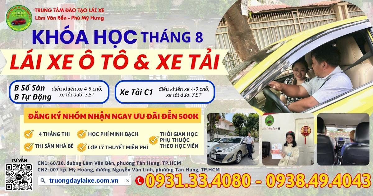 ❗️THI NGAY Ô TÔ HẠNG B VÀ XE TẢI C1 TRƯỚC THÁNG 3/2027❗️