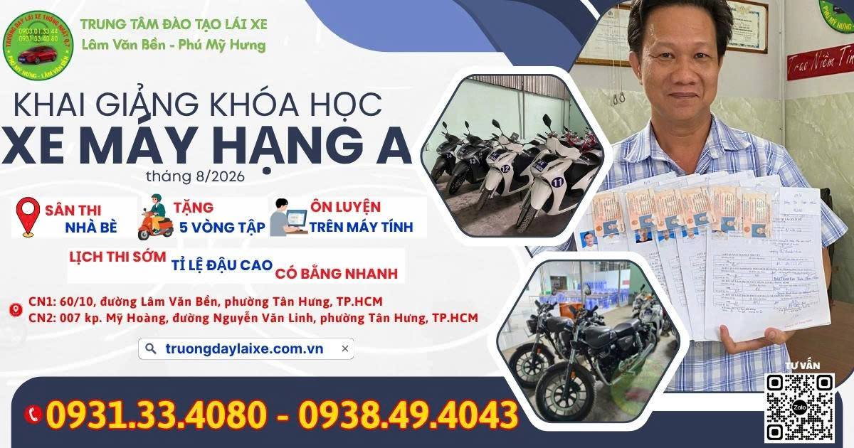 ☀️ KHÔNG MUỐN BỊ GIỚI HẠN KHI ĐIỀU KHIỂN XE MÁY? THI NGAY BẰNG A 🌟