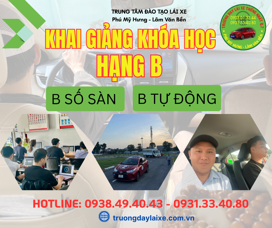 KHAI GIẢNG KHOÁ HỌC Ô TÔ HẠNG B THÁNG 10/2025