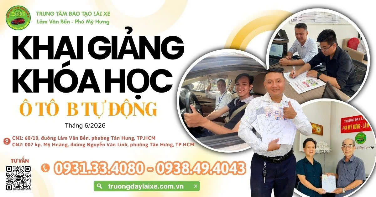 KHAI GIẢNG KHÓA HỌC Ô TÔ B TỰ ĐỘNG 