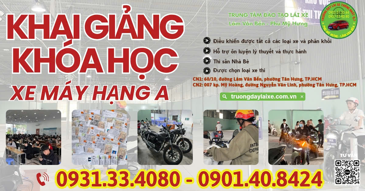 🚨 CẢNH BÁO: CƠ HỘI CUỐI CÙNG TRONG NĂM ĐỂ SỞ HỮU BẰNG LÁI XE HẠNG A! 🚨