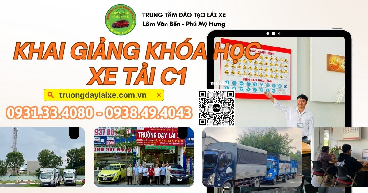 [CƠ HỘI NGHỀ NGHIỆP] Khai Giảng Khóa Học Lái Xe Tải C1 – Vững Tay Lái, Chắc Tương Lai!