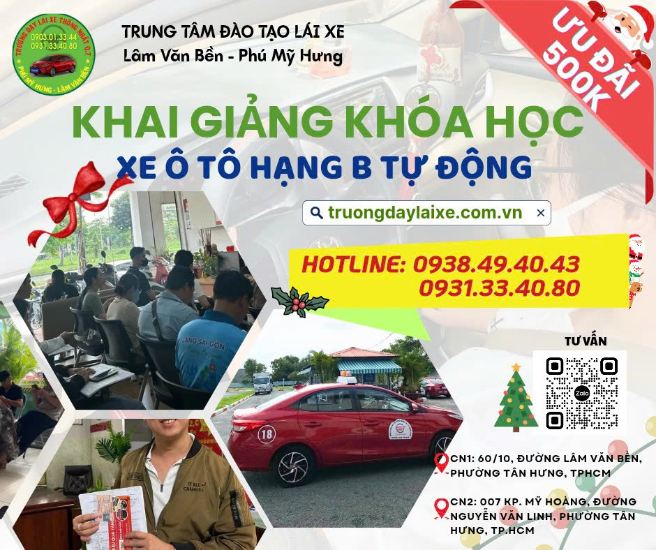🔊 KHAI GIẢNG KHÓA HỌC LÁI XE Ô TÔ SỐ TỰ ĐỘNG (HẠNG B): ƯU ĐÃI LỚN - LÁI XE DỄ DÀNG! 📢