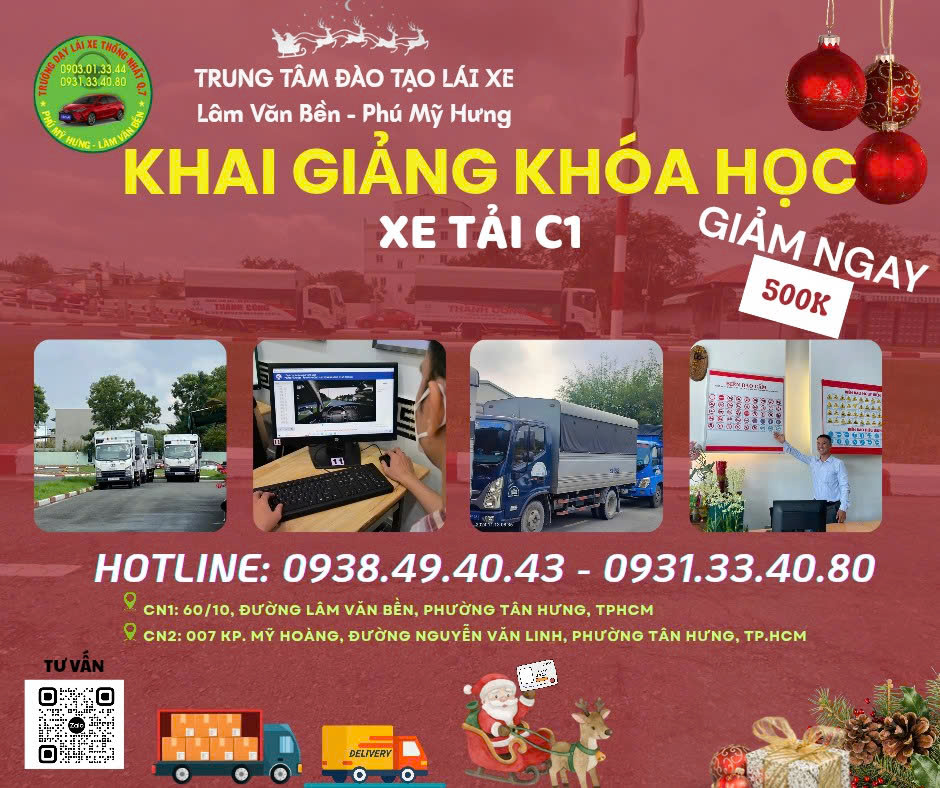 🚛 KHÓA HỌC LÁI XE TẢI HẠNG C1 CHUYÊN NGHIỆP TẠI LÂM VĂN BỀN - PHÚ MỸ HƯNG 🚛