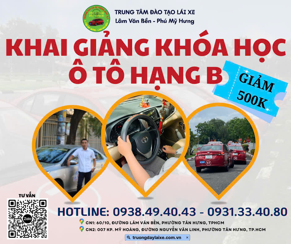 🚗 LÁI XE AN TOÀN – CHINH PHỤC BẰNG Ô TÔ HẠNG B 🚗