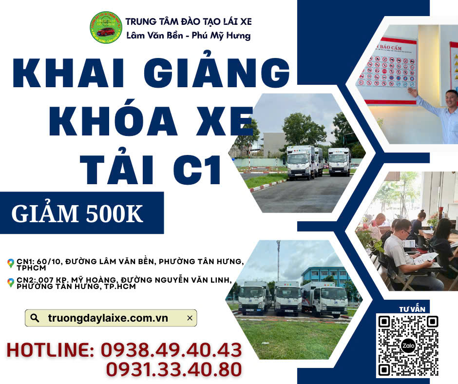 🚛 NÂNG TẦM NGHỀ NGHIỆP – CHINH PHỤC BẰNG XE TẢI C1 CỰC DỄ! 🚛