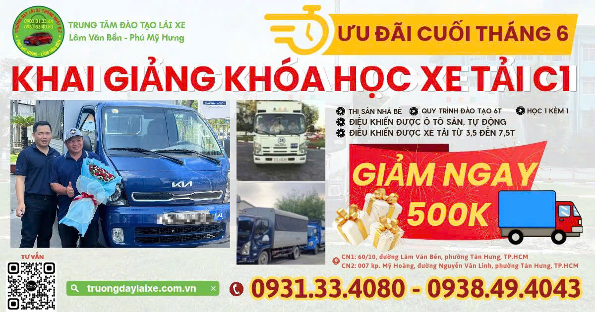 🎁 ĐẶC BIỆT: Đăng ký ngay trong tháng này để nhận ưu đãi GIẢM NGAY 500K học phí!